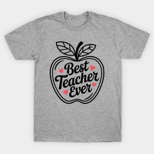Best Teacher Ever Apple T-Shirt